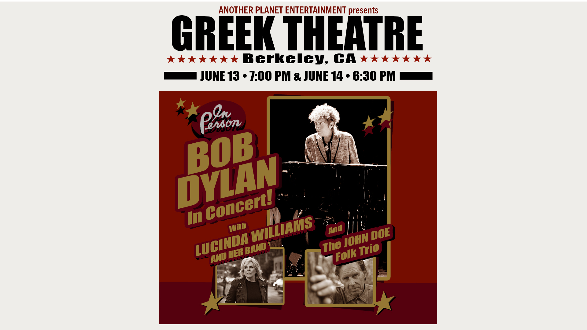 Bob Dylan | Another Planet Entertainment